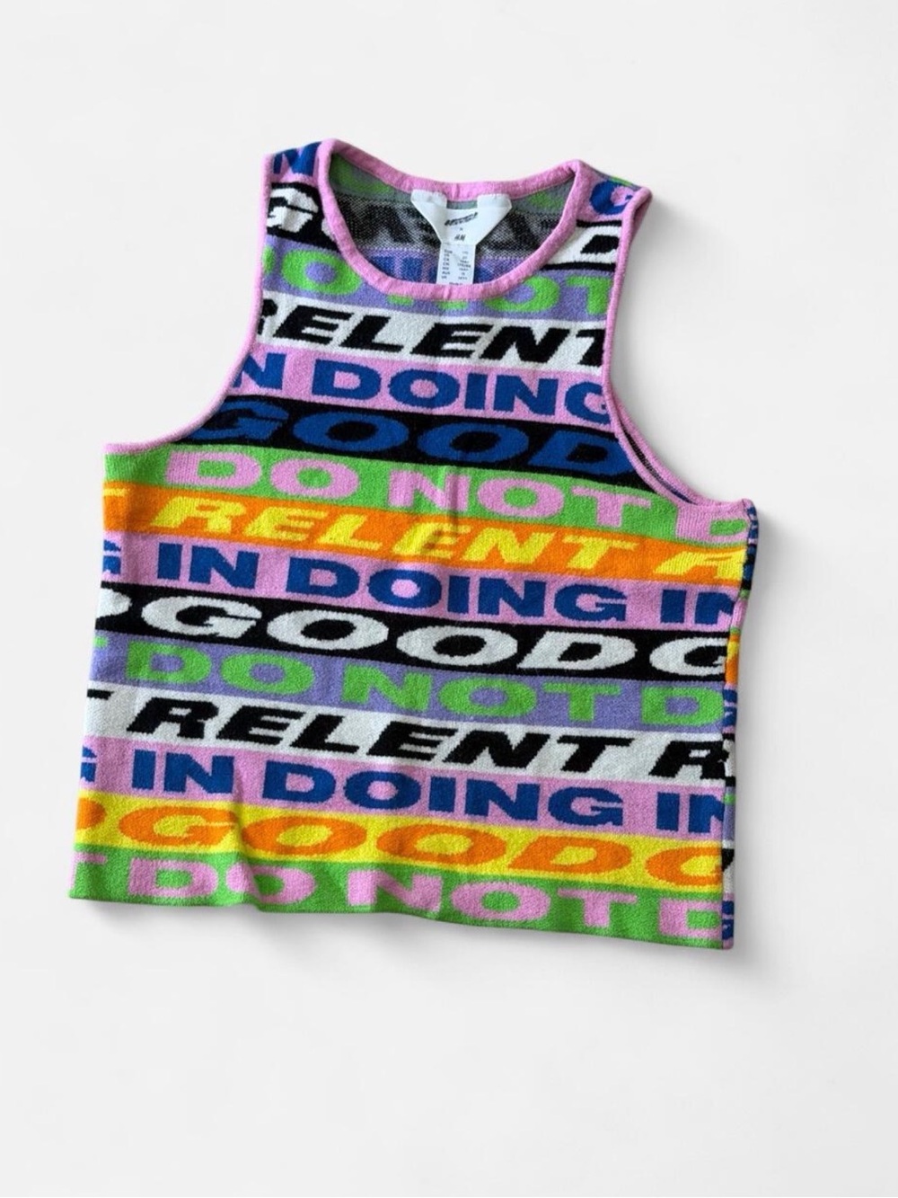 Lakwena x H&M Multicolor Graphic Knit Tank Top